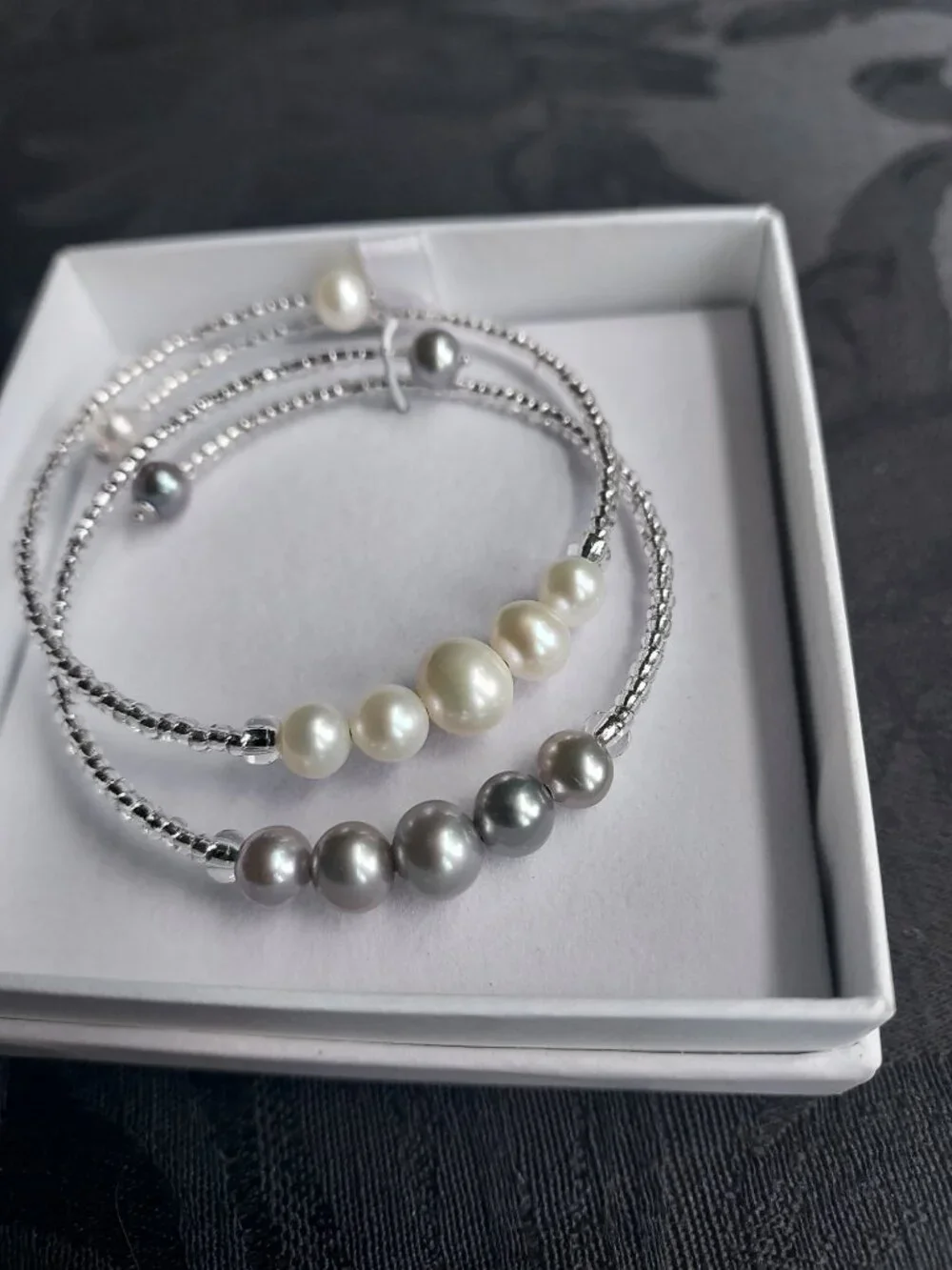 Jtv pearl bracelet set of 3